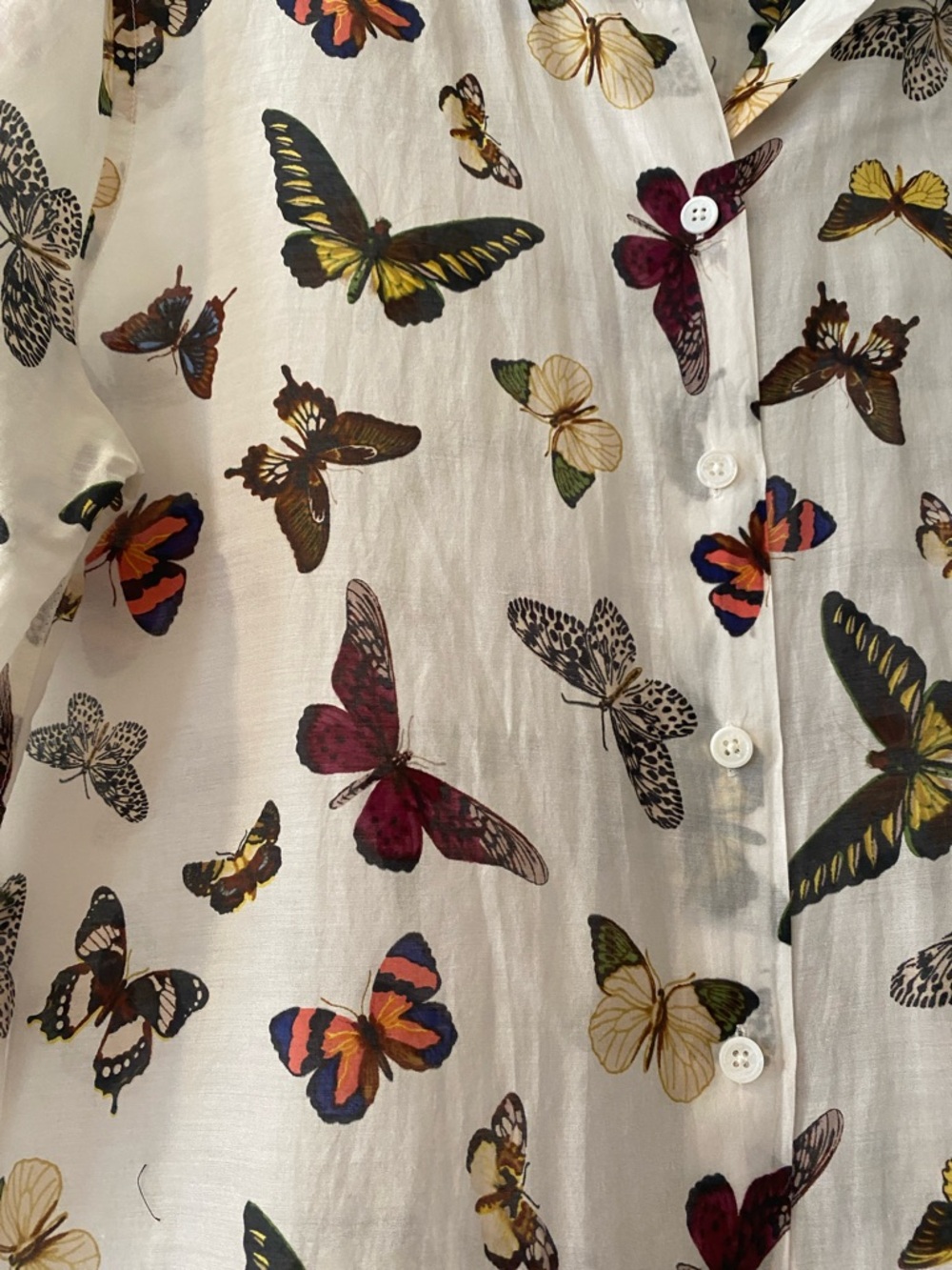 Equipment Silk Butterfly Shirt. Sz. XS